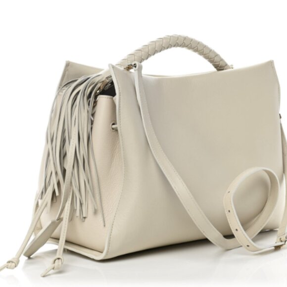 Mulberry Heavy Grain Medium Iris Tote in Chalk & Gold - Perfect Condition - Picture 2 of 8